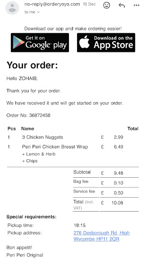 Photo of Peri Peri Original - 276 Desborough Rd, High Wycombe HP11 2QR